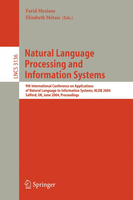 Natural Language Processing and Information Systems