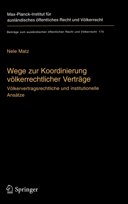 Wege zur Koordinierung völkerrechtlicher Verträge