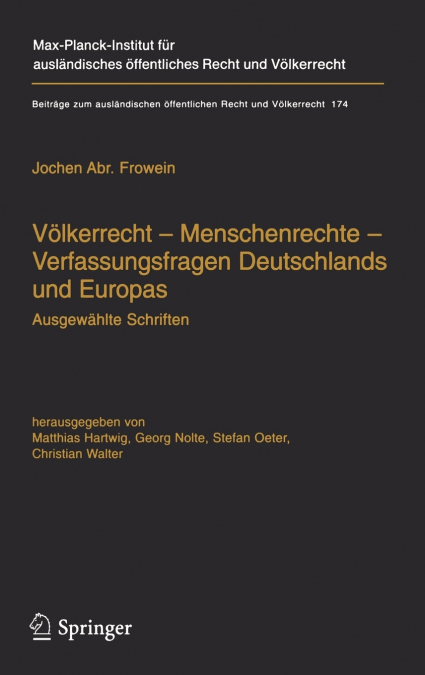 Völkerrecht - Menschenrechte - Verfassungsfragen Deutschlands und Europas
