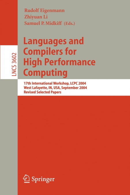 Languages and Compilers for High Performance Computing