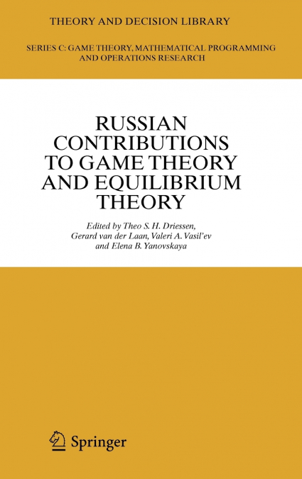 Russian Contributions to Game Theory and Equilibrium Theory