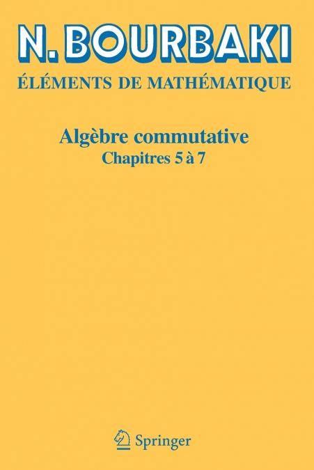 Algèbre commutative