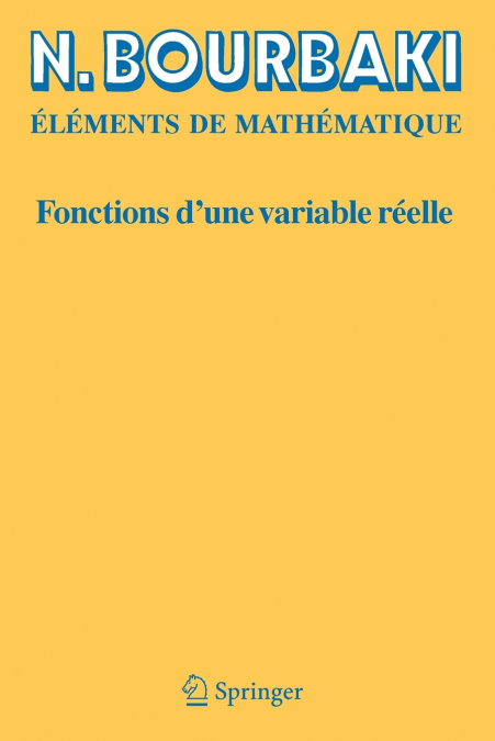 Fonctions d’une variable réelle