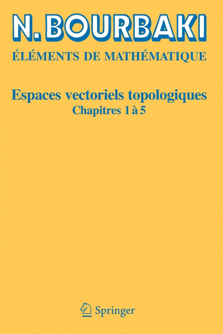 Espaces vectoriels topologiques