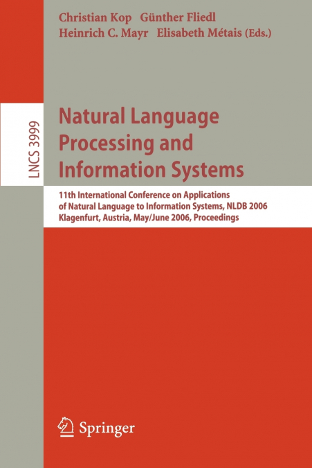 Natural Language Processing and Information Systems