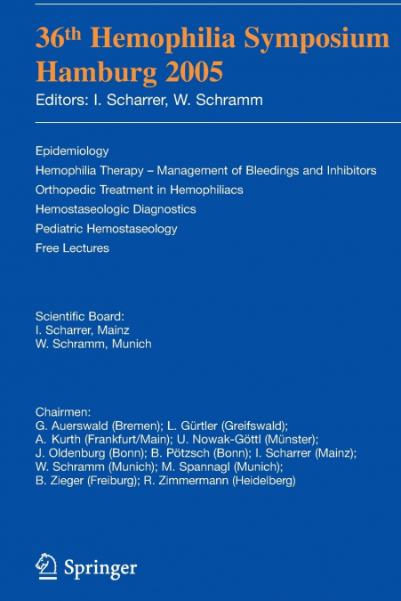 36th Hemophilia Symposium Hamburg 2005