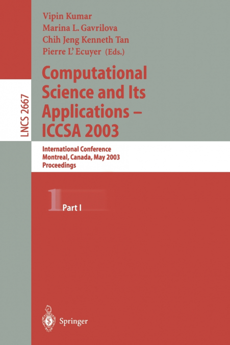Computational Science and Its Applications - ICCSA 2003
