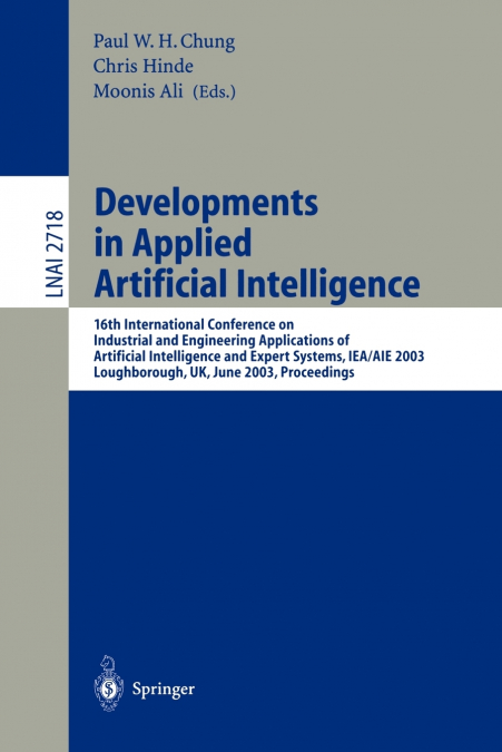 Developments in Applied Artificial Intelligence