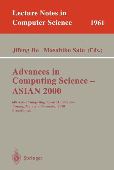 Advances in Computing Science - ASIAN 2000