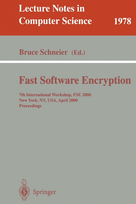 Fast Software Encryption