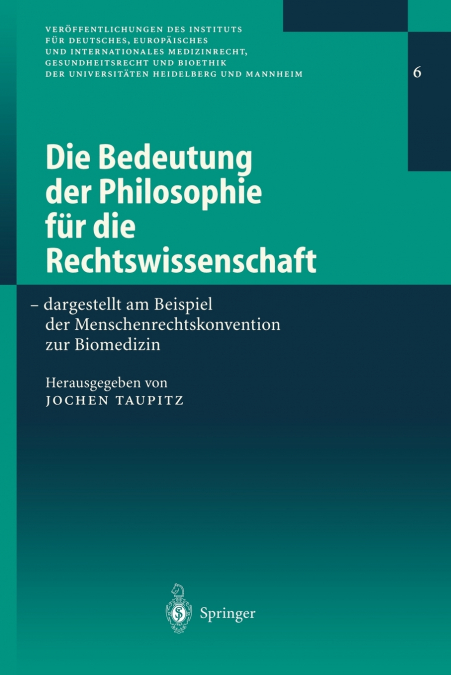 Die Bedeutung der Philosophie für die Rechtswissenschaft