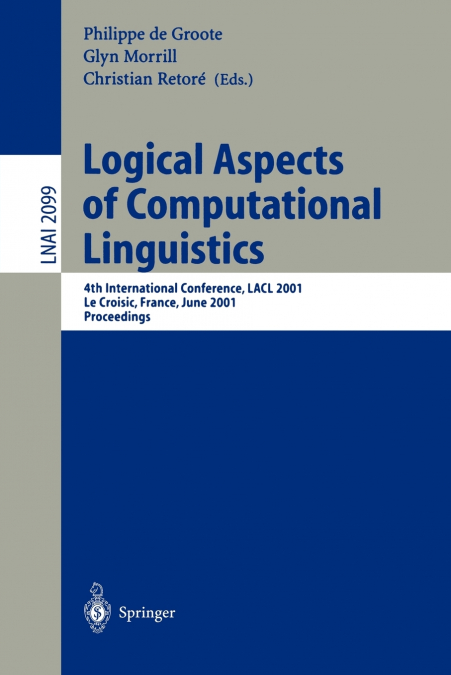 Logical Aspects of Computational Linguistics