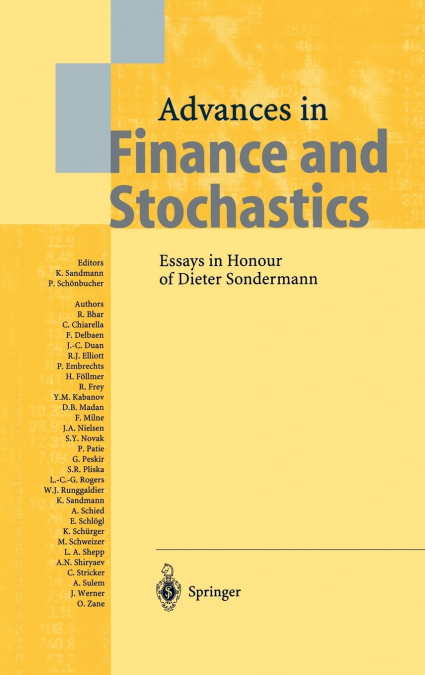 Advances in Finance and Stochastics