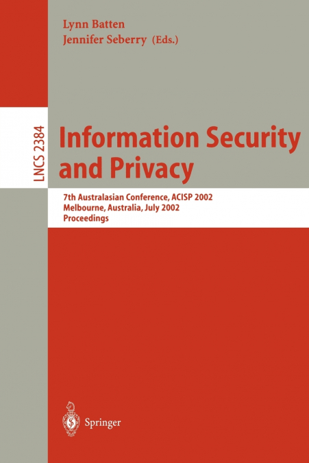Information Security and Privacy