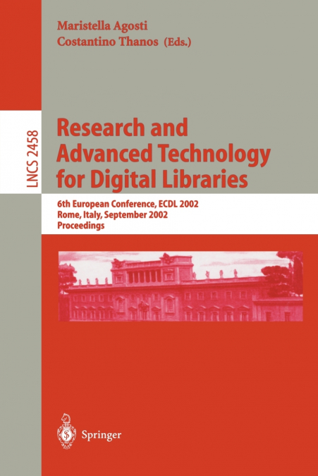Research and Advanced Technology for Digital Libraries