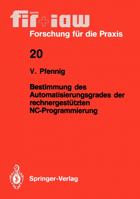 Bestimmung des Automatisierungsgrades der rechnergestützten NC-Programmierung