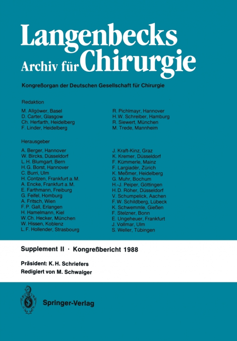 Verhandlungen Der Deutschen Gesellschaft Fur Chirurgie