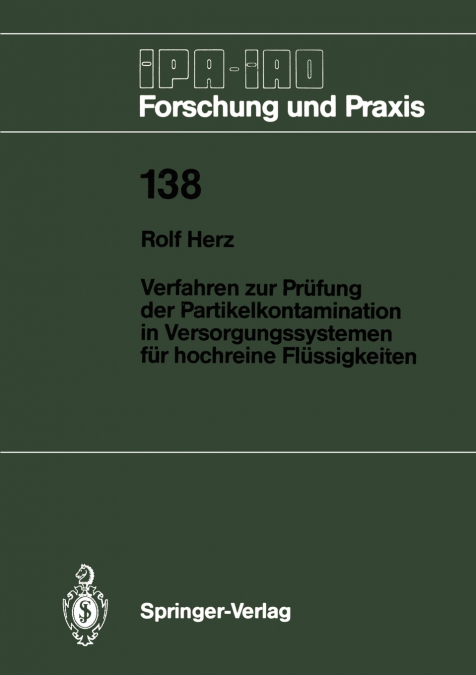 Verfahren zur Prüfung der Partikelkontamination in Versorgungssystemen für hochreine Flüssigkeiten