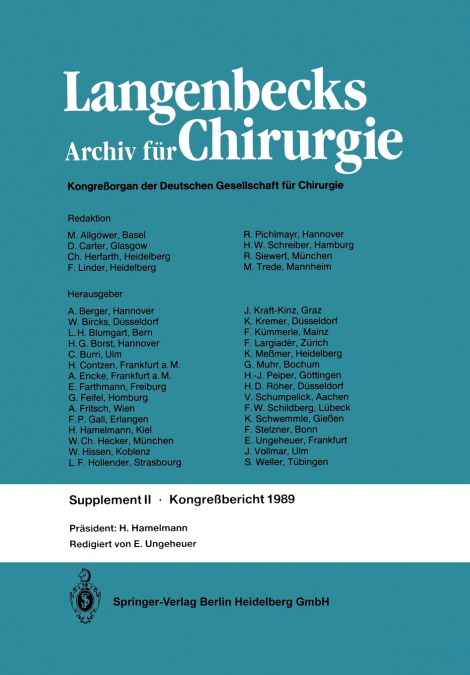 Verhandlungen der Deutschen Gesellschaft für Chirurgie