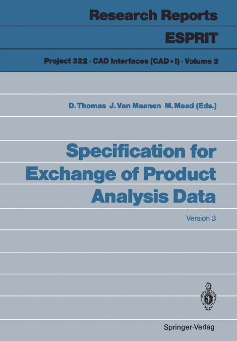 Specification for Exchange of Product Analysis Data