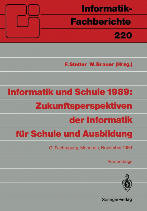 Informatik und Schule 1989