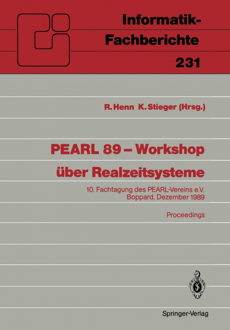 PEARL 89 - Workshop über Realzeitsysteme