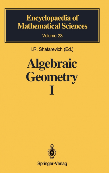Algebraic Geometry I