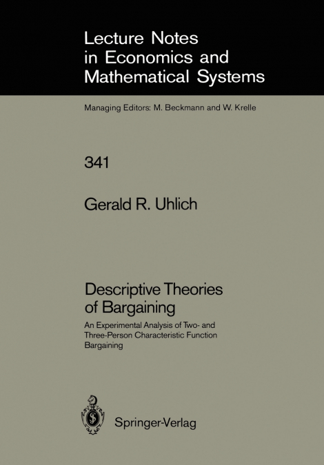 Descriptive Theories of Bargaining