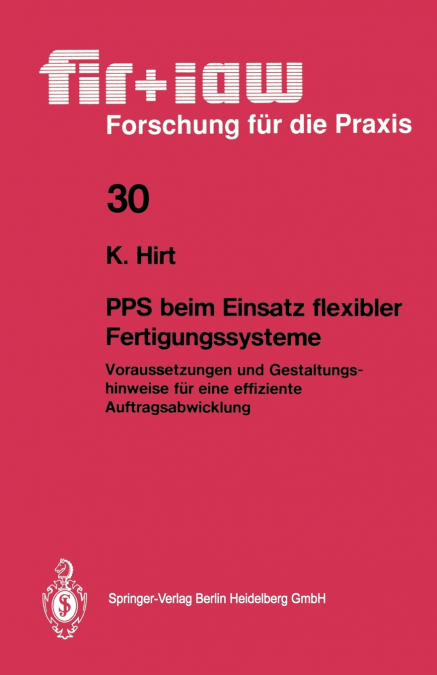 Pps Beim Einsatz Flexibler Fertigungssysteme