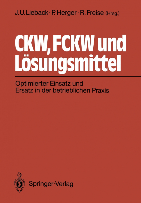 CKW, FCKW und Lösungsmittel