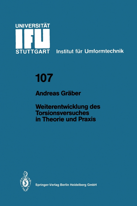 Weiterentwicklung Des Torsionsversuches in Theorie Und Praxis