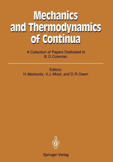 Mechanics and Thermodynamics of Continua
