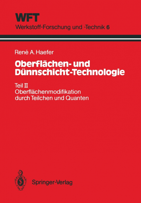 Oberflachen- Und Dunnschicht-Technologie