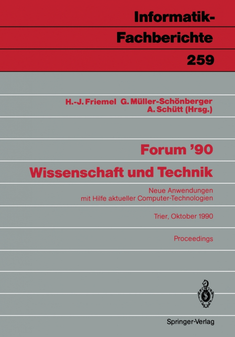 Forum ’90 Wissenschaft und Technik