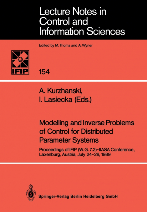 Modelling and Inverse Problems of Control for Distributed Parameter Systems
