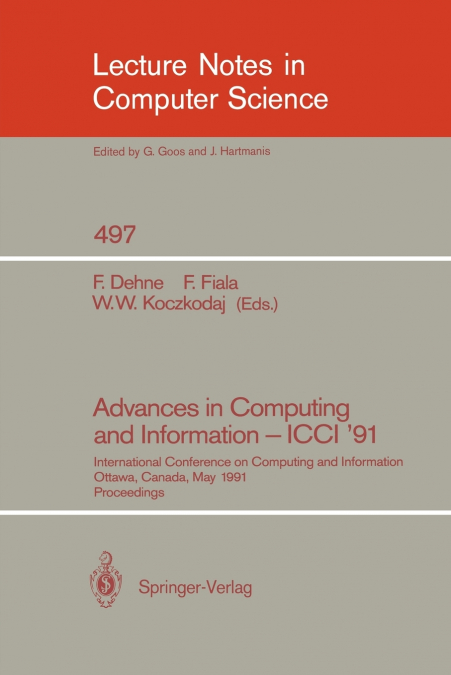 Advances in Computing and Information - ICCI ’91