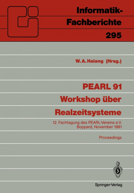 PEARL 91 - Workshop über Realzeitsysteme
