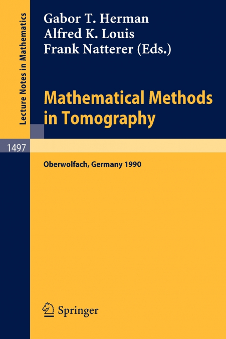 Mathematical Methods in Tomography