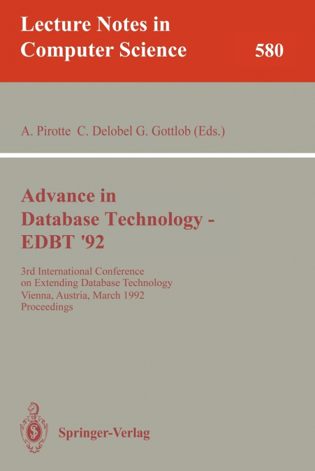 Advances in Database Technology - EDBT ’92