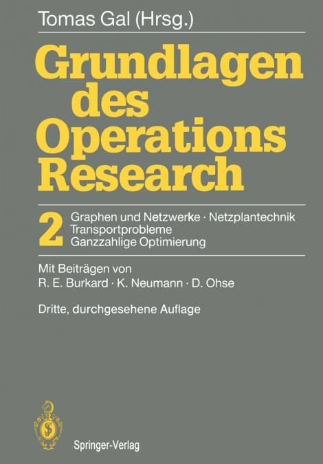 Grundlagen des Operations Research