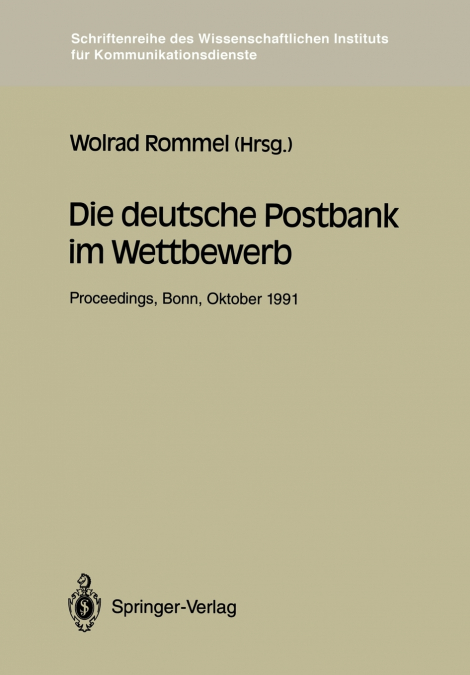 Die deutsche Postbank im Wettbewerb