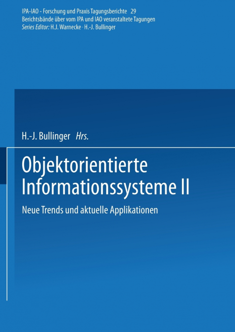 Objektorientierte Informationssysteme II