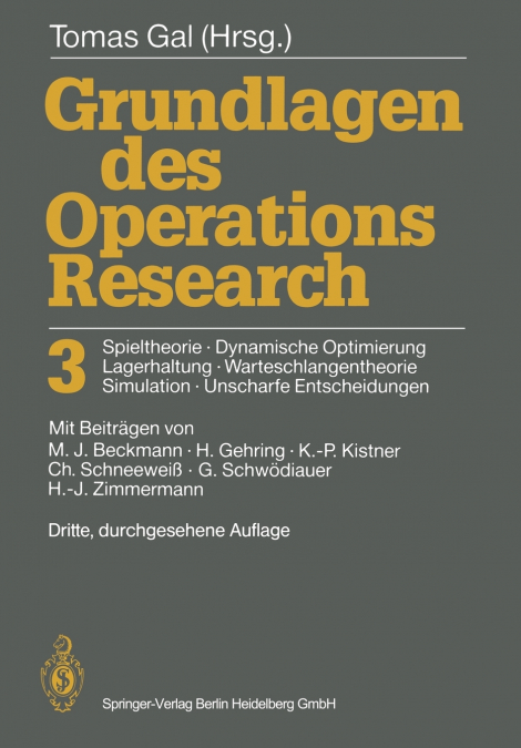 Grundlagen des Operations Research 3