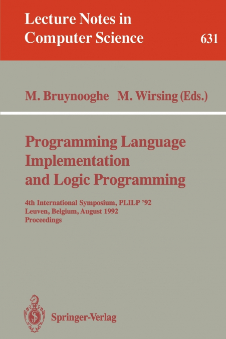 Programming Language Implementation and Logic Programming