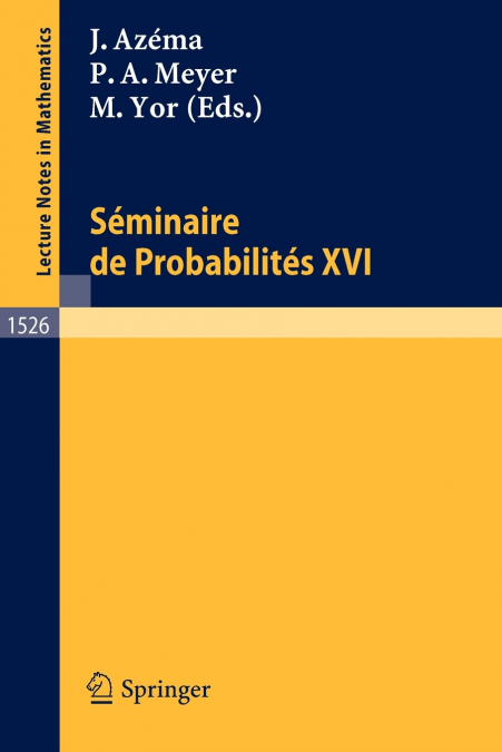 Seminaire de Probabilites XXVI