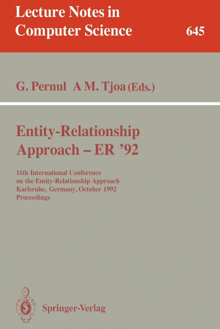 Entity-Relationship Approach - ER ’92