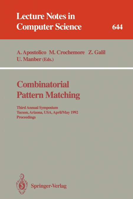 Combinatorial Pattern Matching