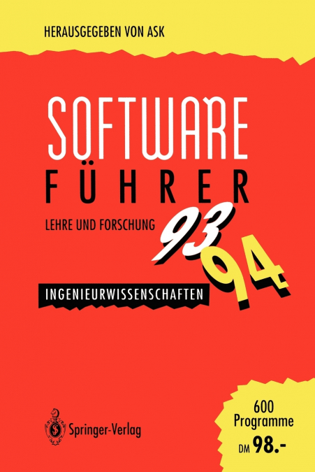 Software-Führer ’93/’94 Lehre und Forschung