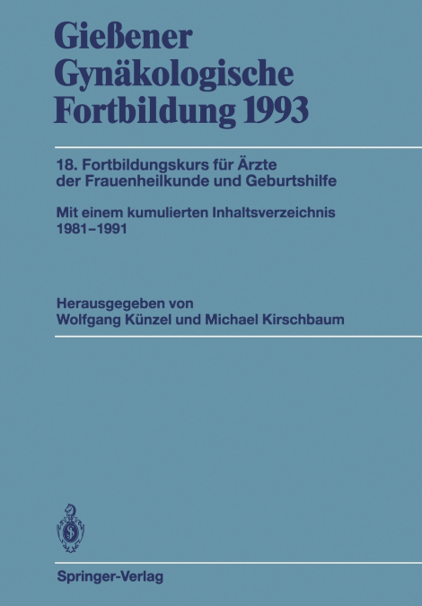 Gießener Gynäkologische Fortbildung 1993