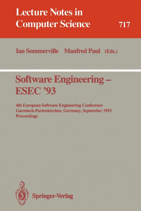Software Engineering - ESEC ’93